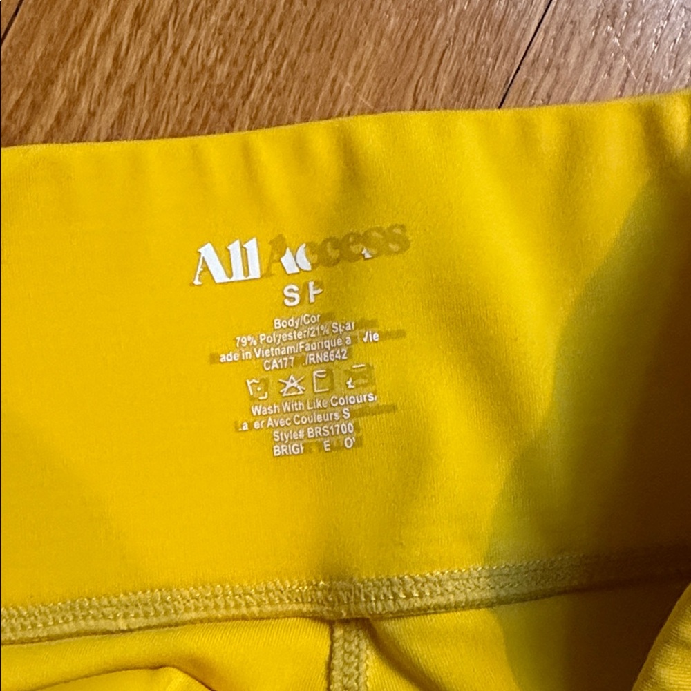 All Access Yellow Legging - S - Picture 2 of 3